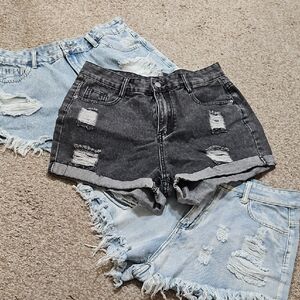 3 Jean Shorts